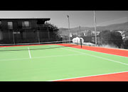 Tennis court shot